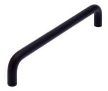 Afbeeldingen van Siro Meubelgreep metaal - boorafstand 128mm/L 136mm/H 27mm/B 8mm mat zwart 