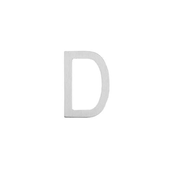 Afbeeldingen van INTERSTEEL Huisletter D 100 mm rvs geborsteld 4026