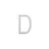 Afbeeldingen van INTERSTEEL Huisletter D 100 mm rvs geborsteld 4026