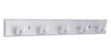 Afbeeldingen van Siro Haaklijst kunststof - boorafstand 240mm/L 400mm/H 37mm/B 51mm chroom mat/ transparant 