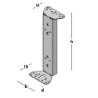 Afbeeldingen van GB puisteun Z - 60x70x320mm 115x2mm - zink magnesium