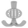 Afbeeldingen van Siro Kapstokhaak metaal - boorafstand 32mm/L 76mm/H 45mm/B 67mm - chroom glanzend 