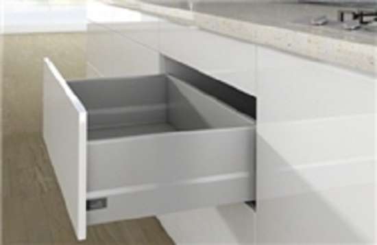Afbeeldingen van Frontlade Set met TopSide H218/94 L500 Zilver