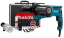 Afbeeldingen van Makita Combihamer HR2631FTX4 - 230V 800Watt - Inclusief verwisselbare boorkop en 5 delige boor/-beitelset in zwart aluminium koffer