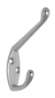 Afbeeldingen van Siro Kapstokhaak metaal - boorafstand 11mm/L 87mm/H 56mm/B 18mm chroom glanzend 