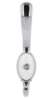 Afbeeldingen van Siro Kapstokhaak metaal - boorafstand 24mm/L 158mm/H 65mm/B 34mm chroom glanzend/wit 