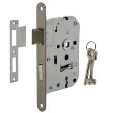 Afbeeldingen van INTERSTEEL Woningbouw klavier dag- en nachtslot 55 mm rvs geborsteld 9542