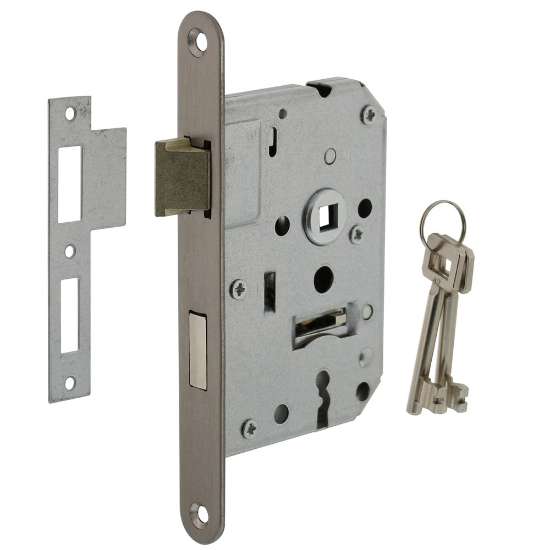 Afbeeldingen van INTERSTEEL Woningbouw klavier dag- en nachtslot 55 mm rvs geborsteld 9542
