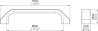 Afbeeldingen van Siro Meubelgreep kunststof - boorafstand 96mm/L 117mm/H 25mm/B 14mm - wit 