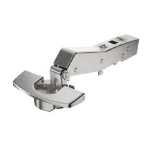 Afbeeldingen van Hettich Sensys hoekscharnier W45 veerloos (Sensys 8669 W45), vernikkeld, opliggend, openingshoek 95°, TB-boorbeeld 45 x 9,5 mm, Snelmontage Fix (ø 8 x 6)