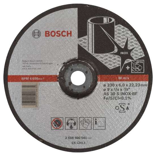 Afbeeldingen van Bosch Afbraamschijf gebogen Expert for Inox