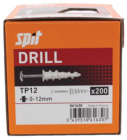 Afbeeldingen van Spit Gipsplaatplug met schroef Lady Driva TP12 