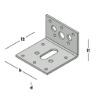 Afbeeldingen van GB Hoekanker 40x60 60x2,5 Zink-Magnesium