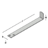 Afbeeldingen van GB Valijzer 185x30 20x2 Zink-Magnesium