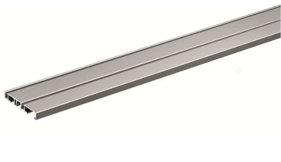 Afbeeldingen van Hettich SlideLine M Loopprofiel met 2-baans om te lijmen / in een schroefkanaal te schroeven, 4000 mm