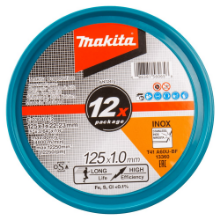 Afbeeldingen van Makita Doorslijps. 125X1.0mm RVS 12st E-03040-12