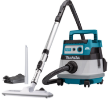 Afbeeldingen van Makita Stofzuiger met stofafzuigset DVC865LZX3 - 2x18v 8L opvangbak - voor nat/droog gebruik in doos 
