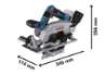 Afbeeldingen van Bosch GKS 18V572 L (2xPC18V5,5Ah,GAL 1880)LB