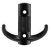 Afbeeldingen van Siro Kapstokhaak metaal - boorafstand 32mm/L 57mm/H 28mm/B 60mm mat zwart 