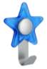 Afbeeldingen van Siro Kapstokhaak metaal - L 97mm/H 30mm/B 71mm blauw/aluminium 