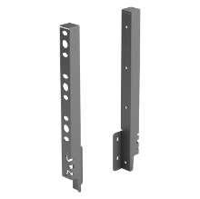 Afbeeldingen van Hettich Set achterwandverbinders ArciTech 282 mm, antraciet, links en rechts