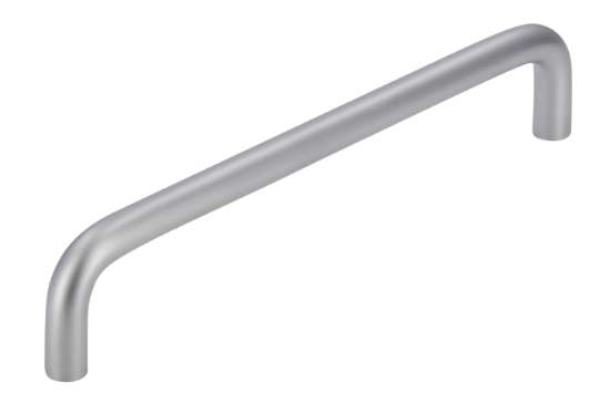 Afbeeldingen van Siro Meubelgreep metaal - boorafstand 128mm/L 136mm/H 27mm/B 8mm chroom mat 