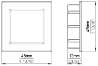 Afbeeldingen van Siro Schelpgreep metaal - L 46mm/H 13mm/B 46mm chroom glanzend 