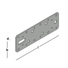 Afbeeldingen van GB Koppelplaat 180 60x2,5mm Sendzimir Verzinkt