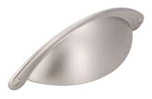 Afbeeldingen van Siro Schelpgreep metaal - boorafstand 64mm/L 104mm/H 25mm/B 32mm - mat RVS effect 