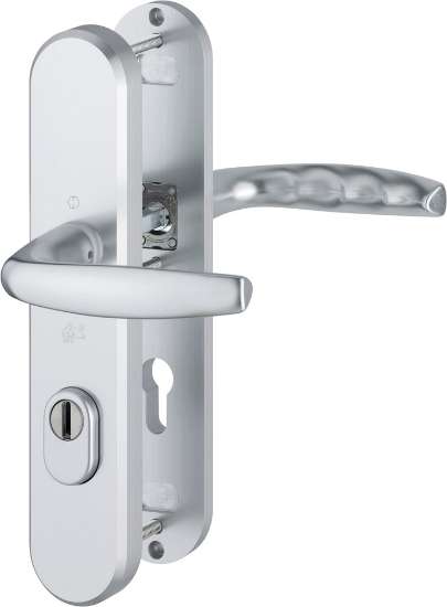 Afbeeldingen van Hoppe Inbraakwerend deurkrukgarnituur Atlanta 1530/3236ZA/3214 - Deurdikte 56mm PC72 - F1