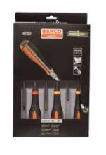 Afbeeldingen van Bahco ergonomische schroevendraaierset voor gleuf/ph 6 Delig