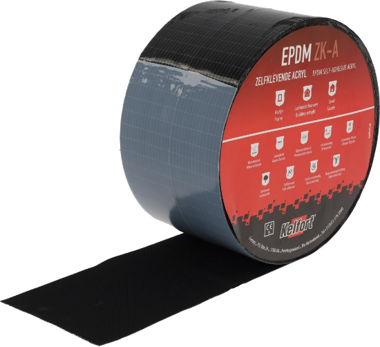 Afbeeldingen van Kelfort EPDM Folie zwart zelfklevend-acryl