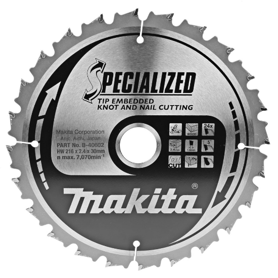 Afbeeldingen van Makita Zaagb Tipe 216X30X2,2 24T 5G B-40602