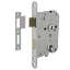Afbeeldingen van INTERSTEEL Woningbouw cilinder dag- en nachtslot 55mm, voorplaat afgerond wit gelakt, 20x175, doorn 50mm incl. 9544