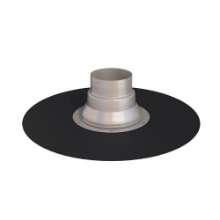 Afbeeldingen van Ubbink waterpRoof Plakplaat - Ø131 - zwart aluminium