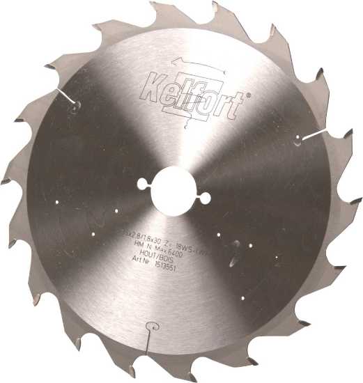 Afbeeldingen van Kelfort Cirkelzaagblad - 235x2.8x30mm 18Tands - HM WS-F vertanding 