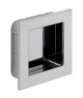 Afbeeldingen van Siro Schelpgreep metaal - L 46mm/H 13mm/B 46mm chroom glanzend 