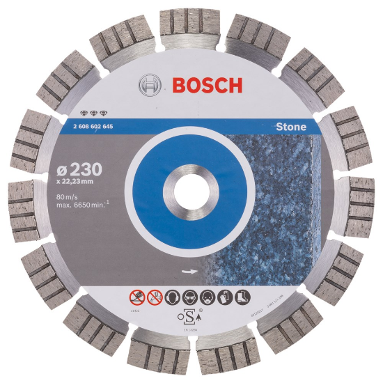Afbeeldingen van Bosch Diamantdoorslijpschijf Best for Stone