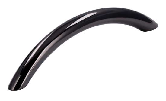 Afbeeldingen van Siro Meubelgreep metaal - boorafstand 96mm/L 108mm/H 27mm/B 9mm zwart chroom glanzend 