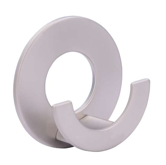 Afbeeldingen van Siro Haak metaal - zelfklevend L 60mm/H 26mm/B 60mm nikkel mat 