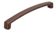 Afbeeldingen van Siro Meubelgreep kunststof - boorafstand 224mm/L 242mm/H 34mm/B 22mm bruin 