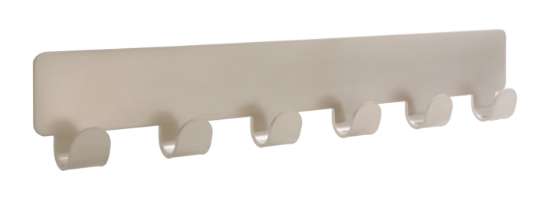 Afbeeldingen van Siro Haakstrip metaal - zelfklevend L 240mm/H 16mm/B 41mm nikkel mat 