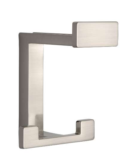 Afbeeldingen van Siro Kapstokhaak metaal - boorafstand 32mm/L 92mm/H 80mm/B 70mm RVS effect 