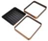 Afbeeldingen van Siro Paraplu standaard metaal - wandgemonteerde boorafstand 2x128mm/ antiek messing/zwart 