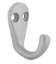 Afbeeldingen van Siro Kapstokhaak metaal - boorafstand 10mm/L 41mm/H 33mm/B 20mm - aluminium 