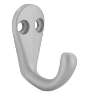 Afbeeldingen van Siro Kapstokhaak metaal - boorafstand 10mm/L 41mm/H 33mm/B 20mm - aluminium 