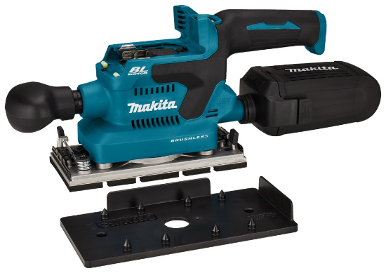 Afbeeldingen van Makita Vlakschuurmachine DBO380Z - 18V - zonder accu's en lader in doos 