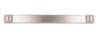 Afbeeldingen van Siro Meubelgreep metaal - boorafstand 128mm/L 142mm/H 22mm/B 14mm 14mm RVS effect 
