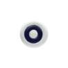 Afbeeldingen van Siro Meubelknop keramisch - L 26mm/H 25mm/B 26mm wit/blauw 