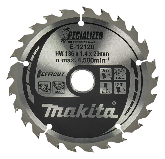 Afbeeldingen van Makita zaagblad Efficut - Ø136x20x1,5 